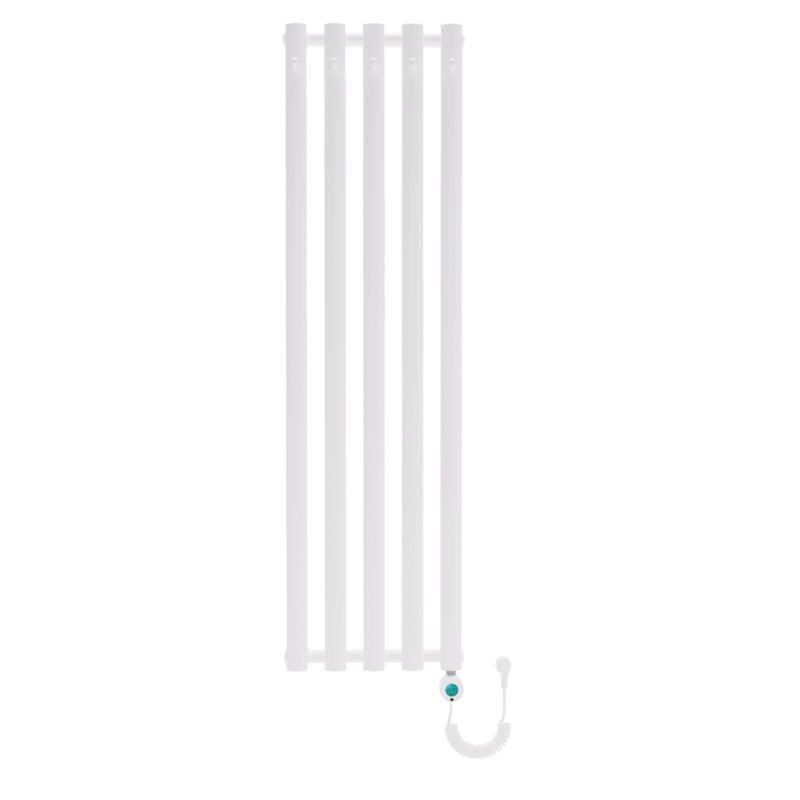 Grzejnik łazienkowy elektryczny Luxrad Azure Elektro biały 1500x422 grzałka GLX 400W 1 szt