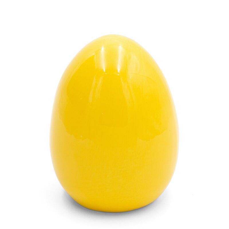 Figurka wielkanocna 236l Jajko Eurofirany 12 x 12 x 16 cm żółta 1 szt.