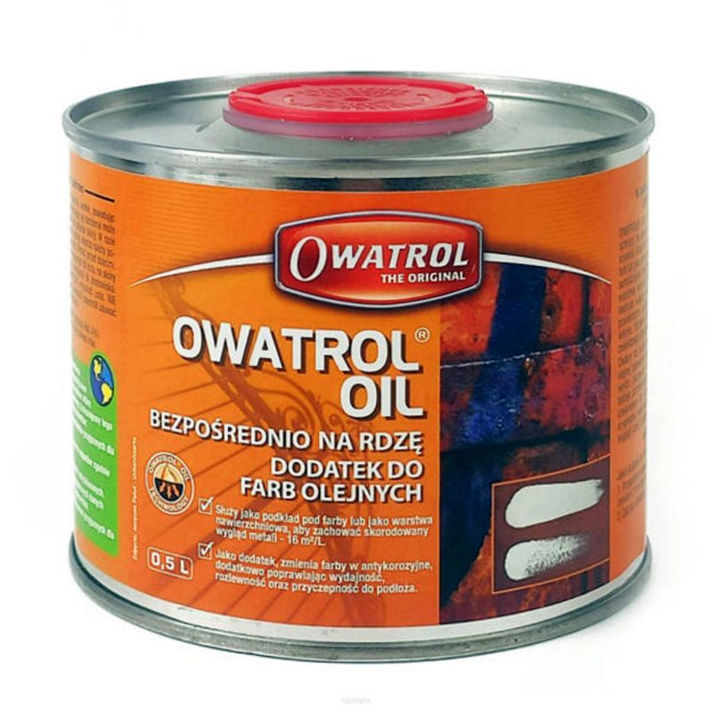 Inhibitor rdzy, środek zatrzymujący postęp korozji Rustol Owatrol Oil dodatek do farb 0.5L