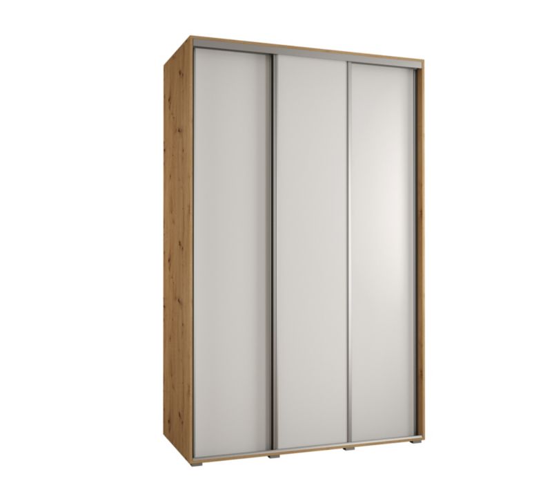 Szafa przesuwna Abiks DAVOS 1 wysoka szer.160cm artisan/biały/srebrny 1szt.