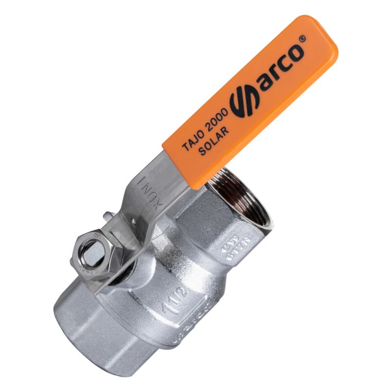 Zawór ARCO kulowy do wody z dławikiem 1 1/2 GW X 1 1/2 GW PN50 TAJO SOLAR 1 szt.