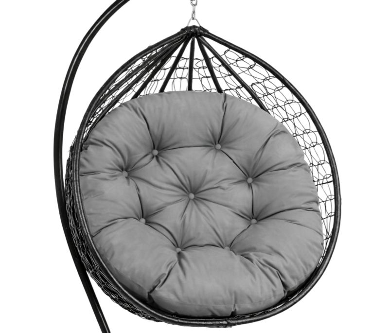 Poduszka ogrodowa MAXSTONE 130 cm na huśtawkę wiszącą bocianie gniazdo szara wodoodporna 1 szt