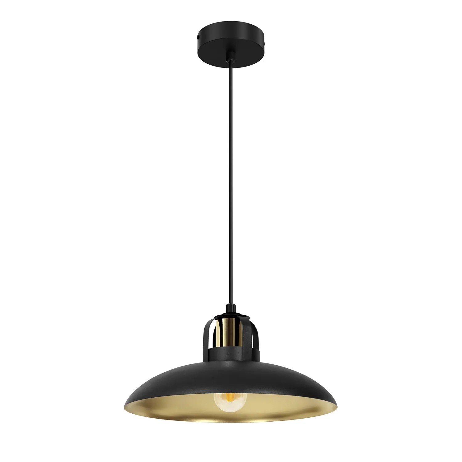 MiLAGRO Lampa wisząca Felix 1x15W LED E27 czarna