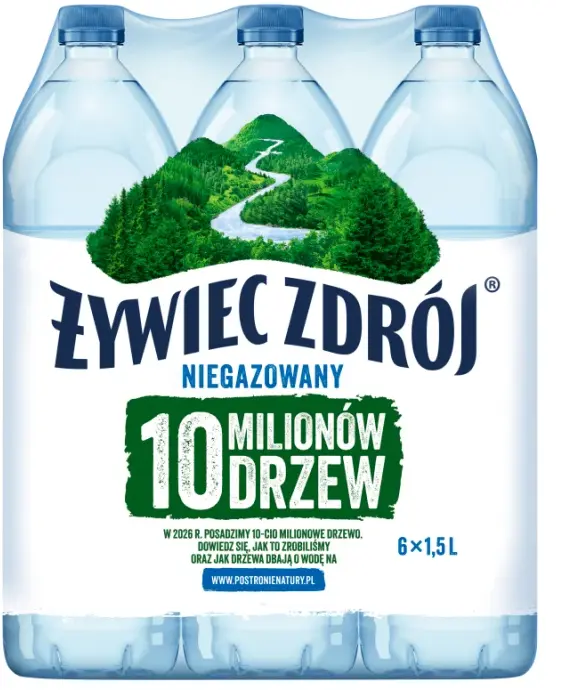 6x Woda niegazowana Żywiec Zdrój, 1.5l, butelka PET, KAUCJA