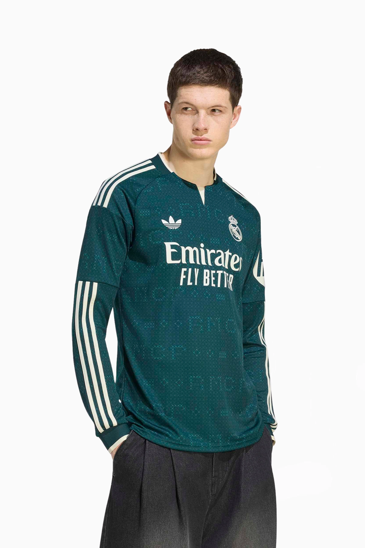Koszulka z długim rękawem adidas Originals Real Madryt 26/27 Wyjazdowa Replica - Zielony