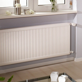 Purmo Compact grzejnik płytowy 90x40 cm podłączenie boczne biały C11 900x400