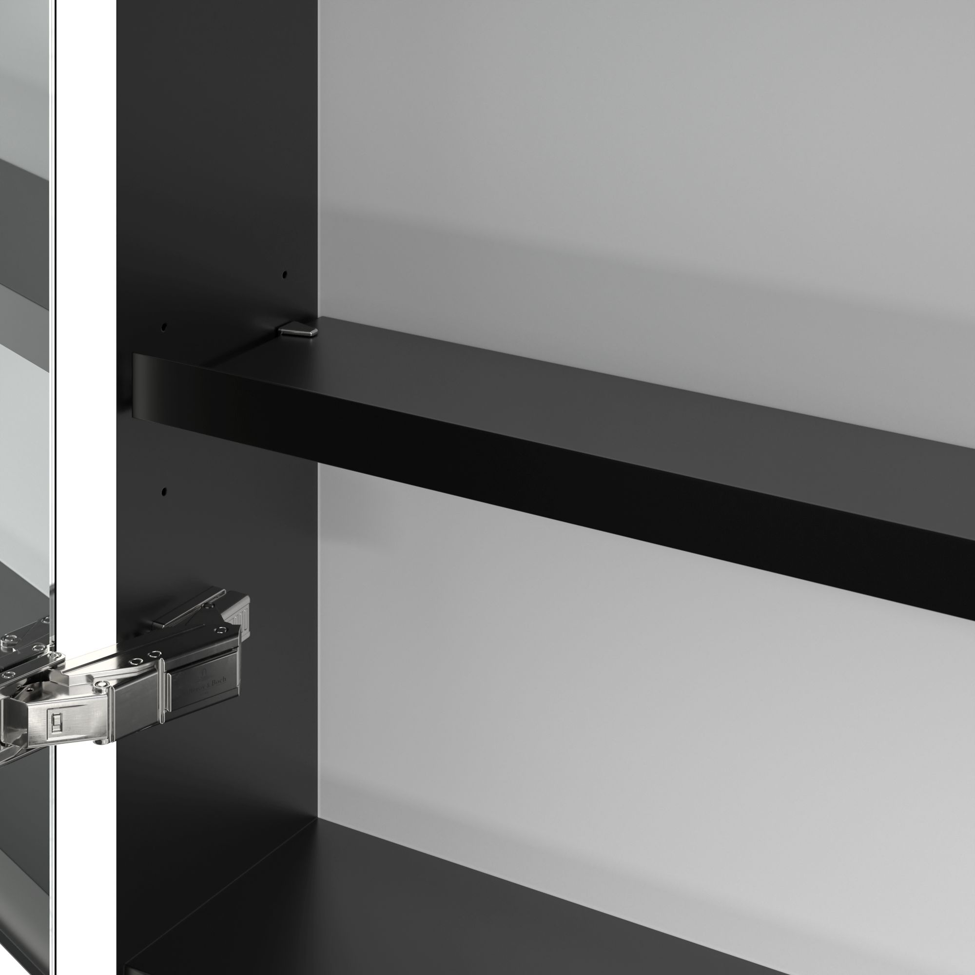 Villeroy & Boch My View+ szafka 160x16,8x75 cm z lustrem Volcano Black B48216VL