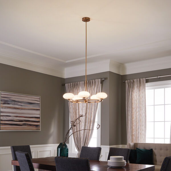 Quintiesse Pim lampa wisząca 5x W LED złota QN-PIM5-FXG