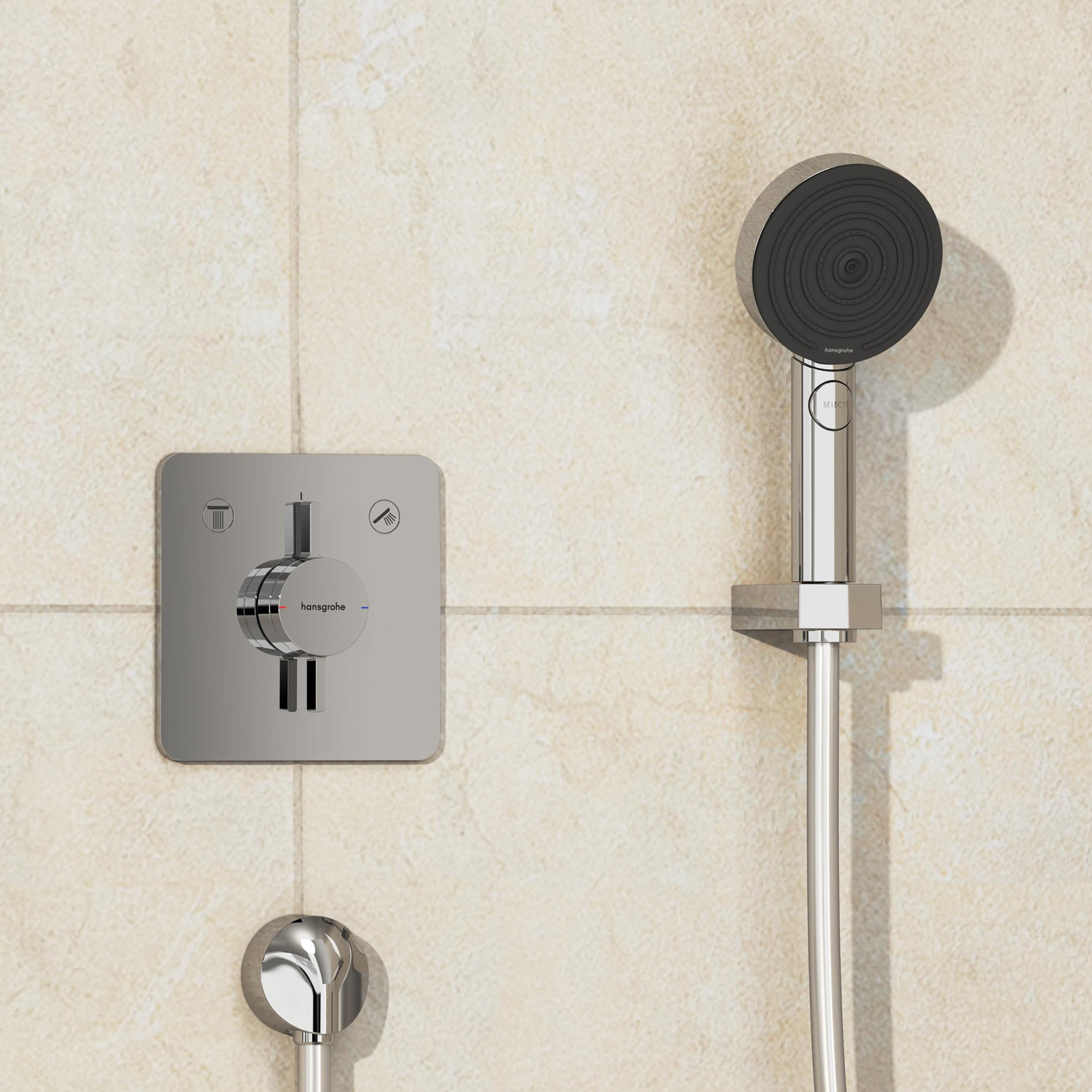 Hansgrohe DuoTurn Q bateria wannowo-prysznicowa podtynkowa chrom 75414000