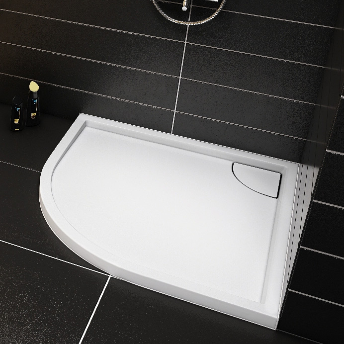 Schedline Erida brodzik półokrągły 100x100 cm biały 3SP.E4O-100100