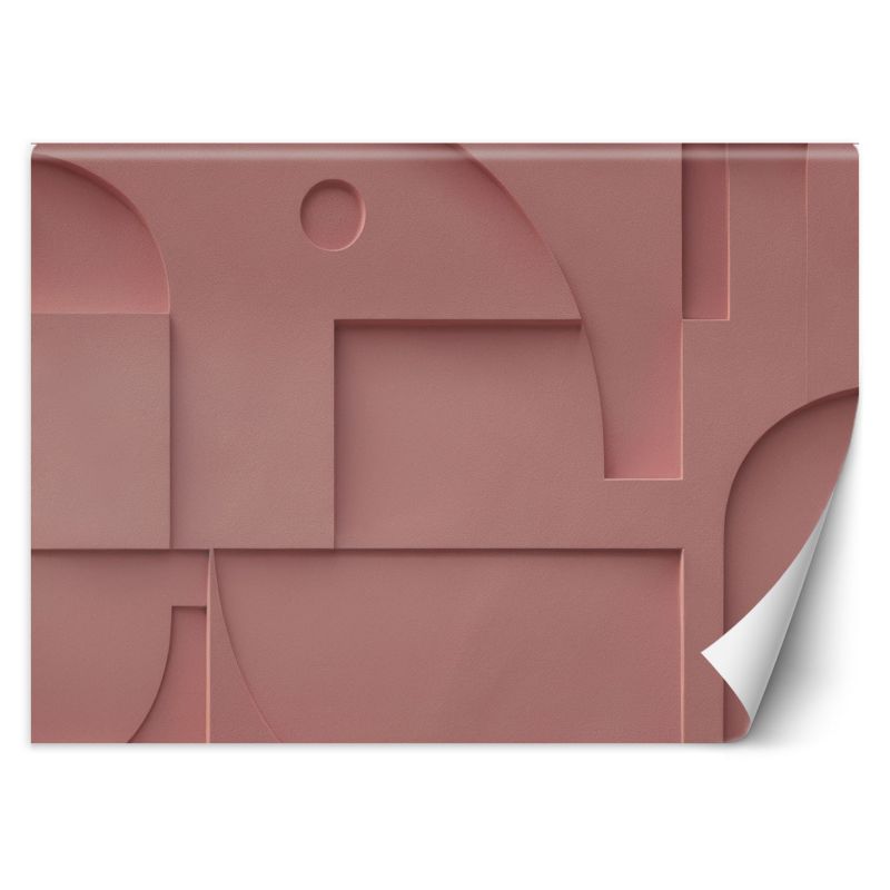 Fototapeta Feeby Różowy Relief Geometria 250x175 1 szt