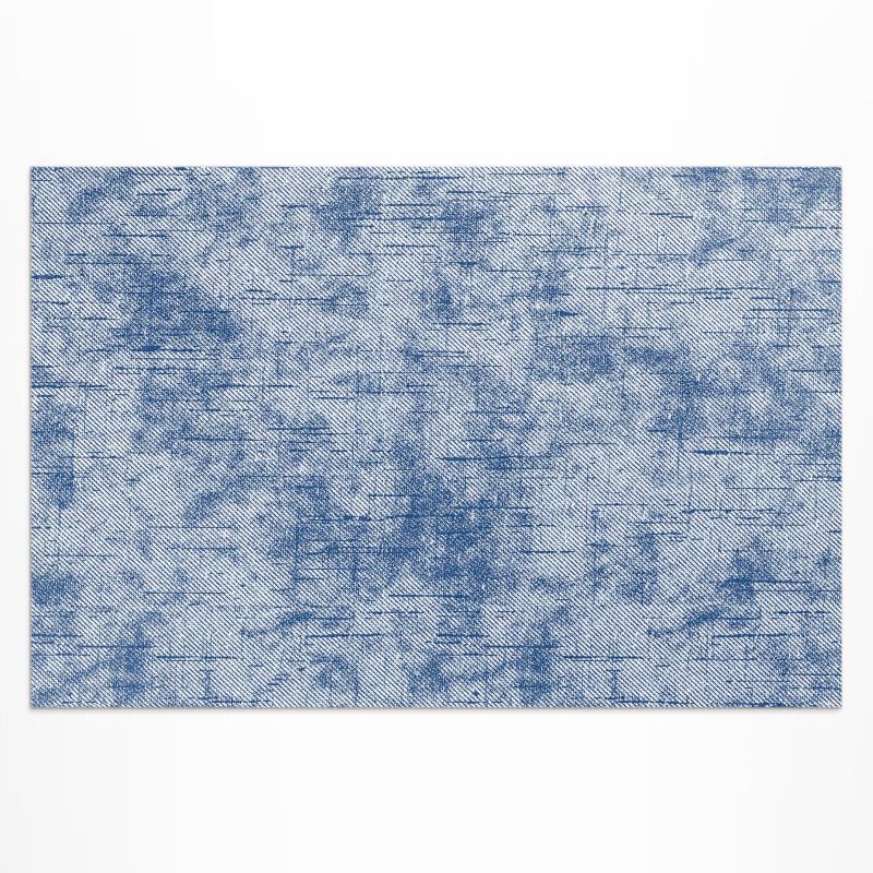 Dywan Winylowy Zewnętrzny Wallfluent 140x210 cm Imitacja tkaniny jeansowe tło 1 szt.