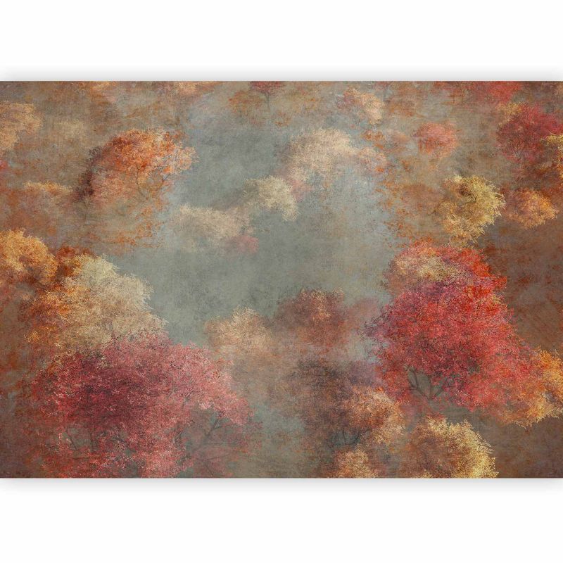 Fototapeta flizelinowa Artgeist 110g/m2 Kwiaty zielona 350x256 (7 części) 10012aa rolka 1 szt