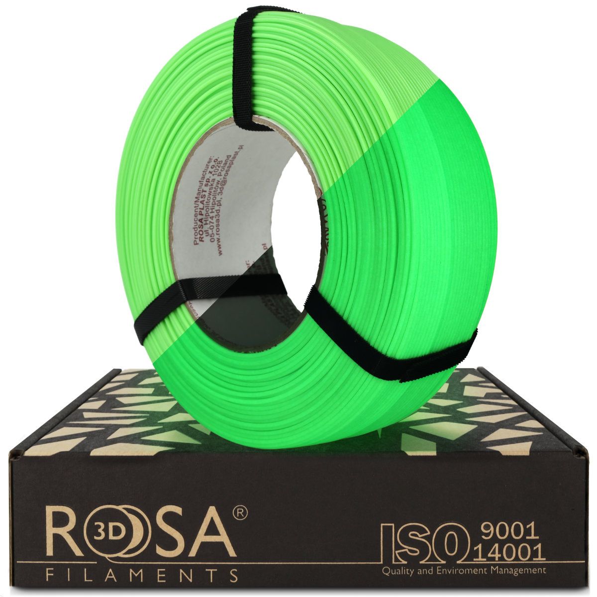 FILAMENT 3D ReFill PLA Starter Neon Green Glow in The Dark UV Glow (Refill 1kg / 1.75mm)