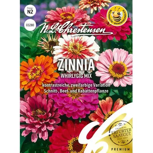 1 szt, Zinnie Whirlygig Mischung - Samen: Ilość w opakowaniu: 1 Stück