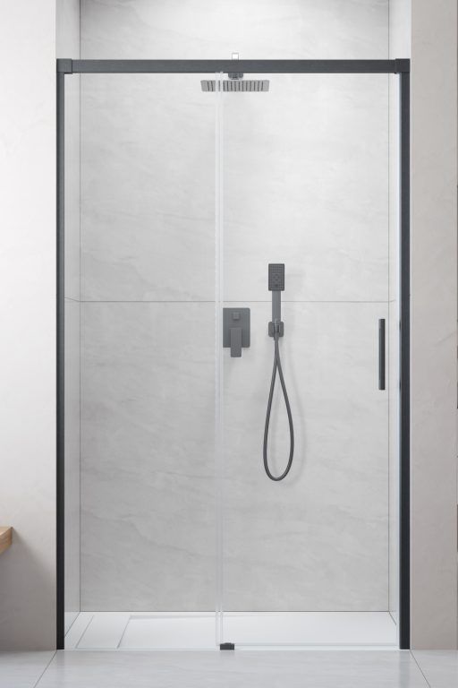 Radaway Idea Brushed GunMetal DWJ drzwi prysznicowe 140 cm rozsuwane gunmetal szczotkowany/szkło przezroczyste 387018-92-01L