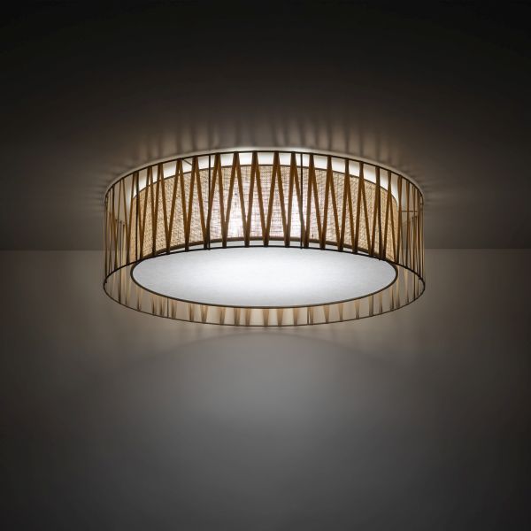 TK Lighting Harmony plafon 6x15W piaskowy 11463