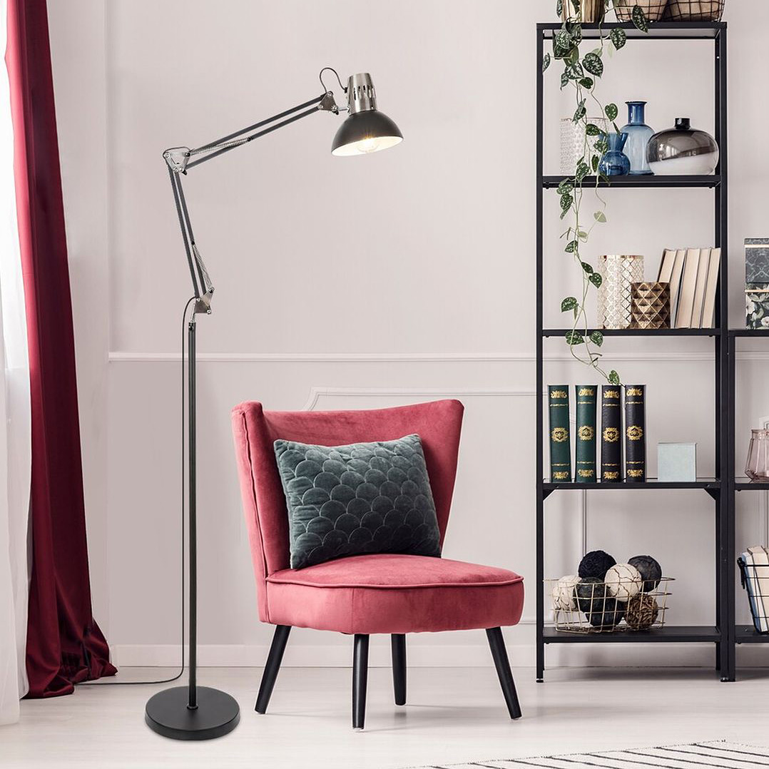 Rabalux Aristeo lampa stojąca 1x40W czarny mat 2196