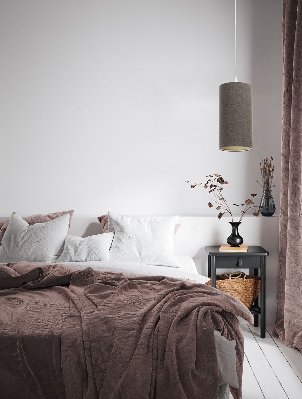 BPS Koncept Boho Ellegant Slim lampa wisząca 1x60 W grafitowa 0T0-012-15W20