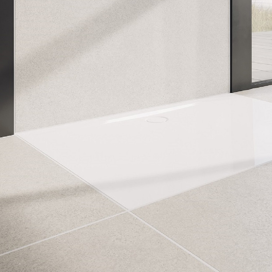 Kaldewei Superplan Zero brodzik 110x110 cm kwadratowy z obniżonym nośnikiem ze styropianu model 1546-5 biały 354647980001