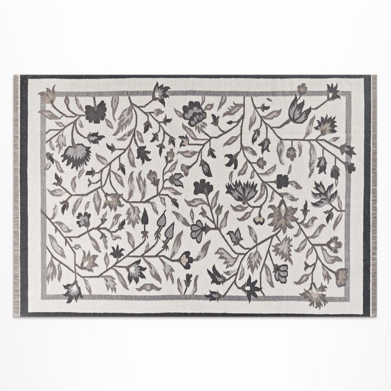 Dywan Winylowy Zewnętrzny Wallfluent 140x210 cm Monochromatyczne minimalistyczne rośliny 1 szt.