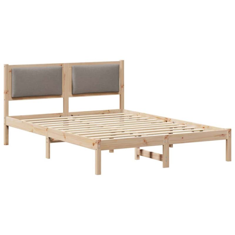Łóżko Drewniane WaszeMeble 140x190 cm Brązowe WM-878127 1 szt.