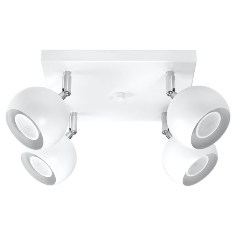 Lampa sufitowa Pure Lume FOKUMO biała chromowana 4xGU10x40W IP20 wym:15x25x25cm - 1 szt.