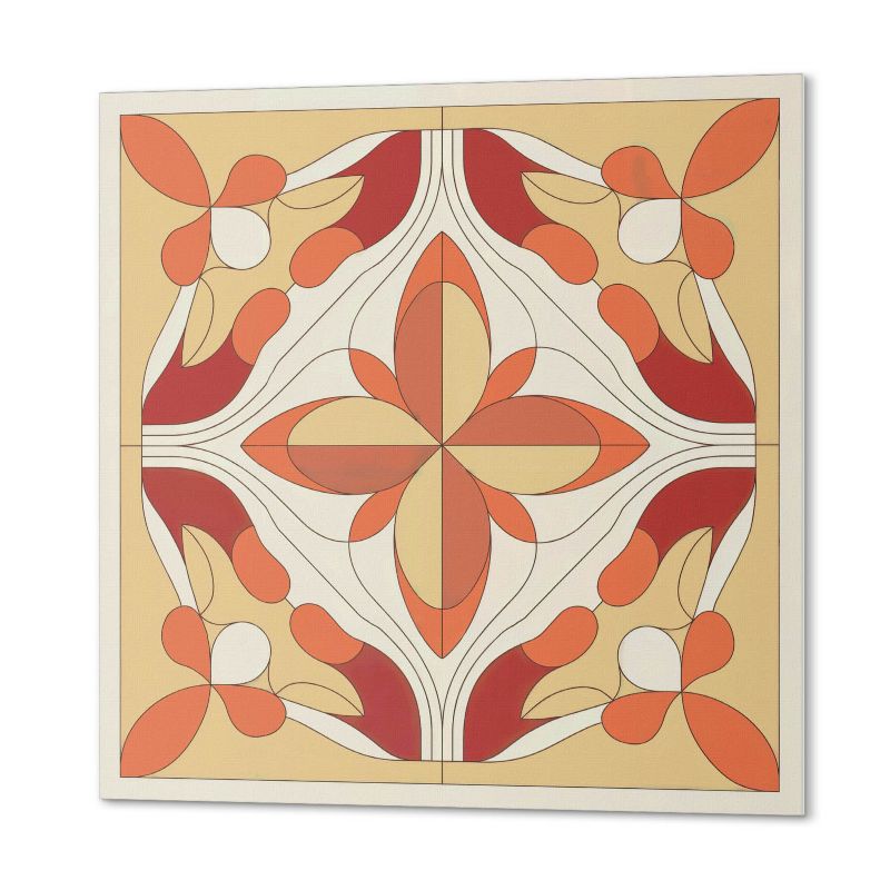 Ścienne Kafelki PCV ArtPrintCave 20x20 cm Abstrakcyjny wzór kwiatowy 20 szt.