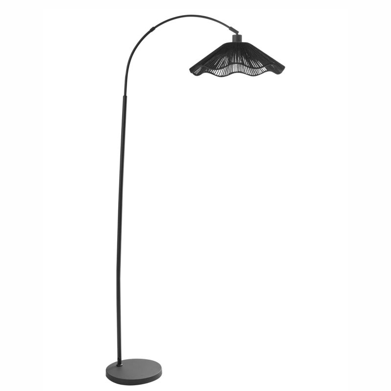 Lampa podłogowa Migori Papier Czarny 1 szt.