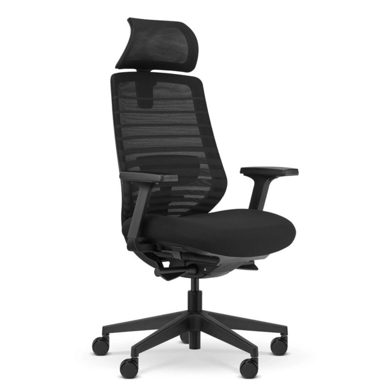 Fotel Elzap ergonomiczny Kivi 2.0 czarny tkanina/siatka 1szt