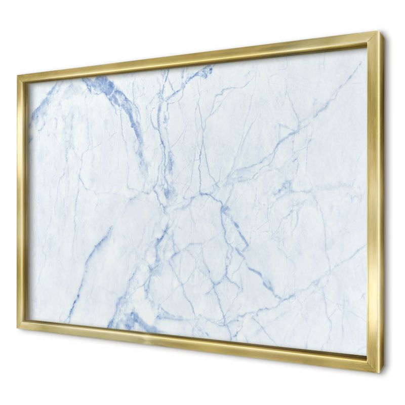 Tablica magnetyczna do salonu Wallfluent 60x40 Marmurowy design w złotej ramie 1szt