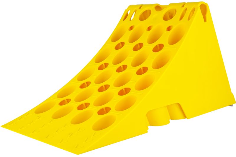Klin pod koła PLASTEX H:224mm do przyczepy naczepy TIR DIN 76051 tworzywo 1 szt.