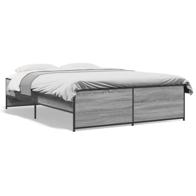Łóżko metalowe WaszeMeble 135x190 cm szary WM-3279905 1 szt.