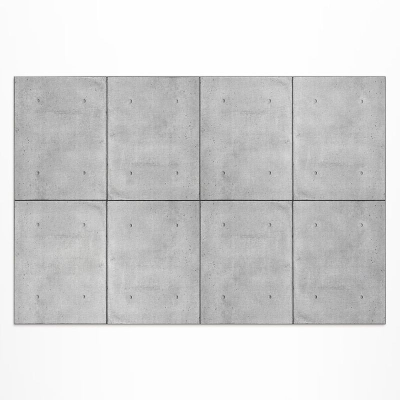 Zewnętrzny Dywan Winylowy Wallfluent 80x120 cm Surowe betonowe płyty styl industrialny 1 szt.