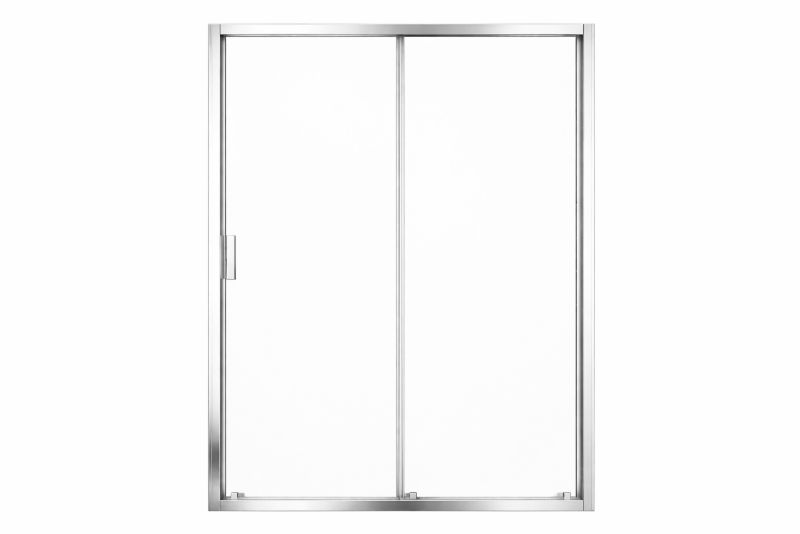 Drzwi prysznicowe przesuwne Ravak Blix II NBLDP2 100 dwuczęściowe szkło transparent chrom 1 szt