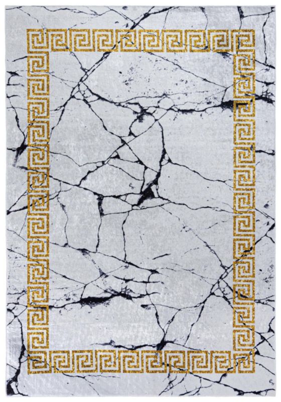 Dywan Nowoczesny Toscana 23021 Mazovia 140 x 200 cm jasnoszary, złoty 1 szt.