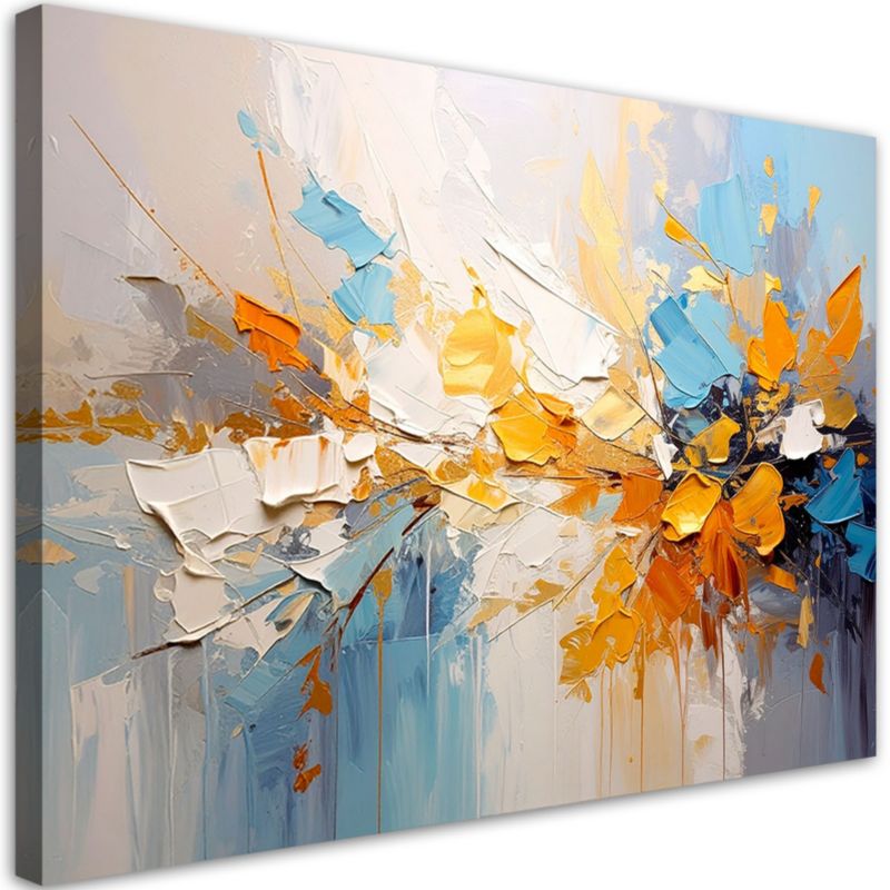 Obraz nowoczesny do salonu sypialni biura Feeby Abstrakcja Kolorowa 90x60cm 1szt
