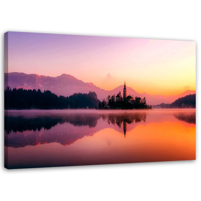 Obraz na płótnie Feeby Góry jezioro krajobraz 60x40cm 1szt