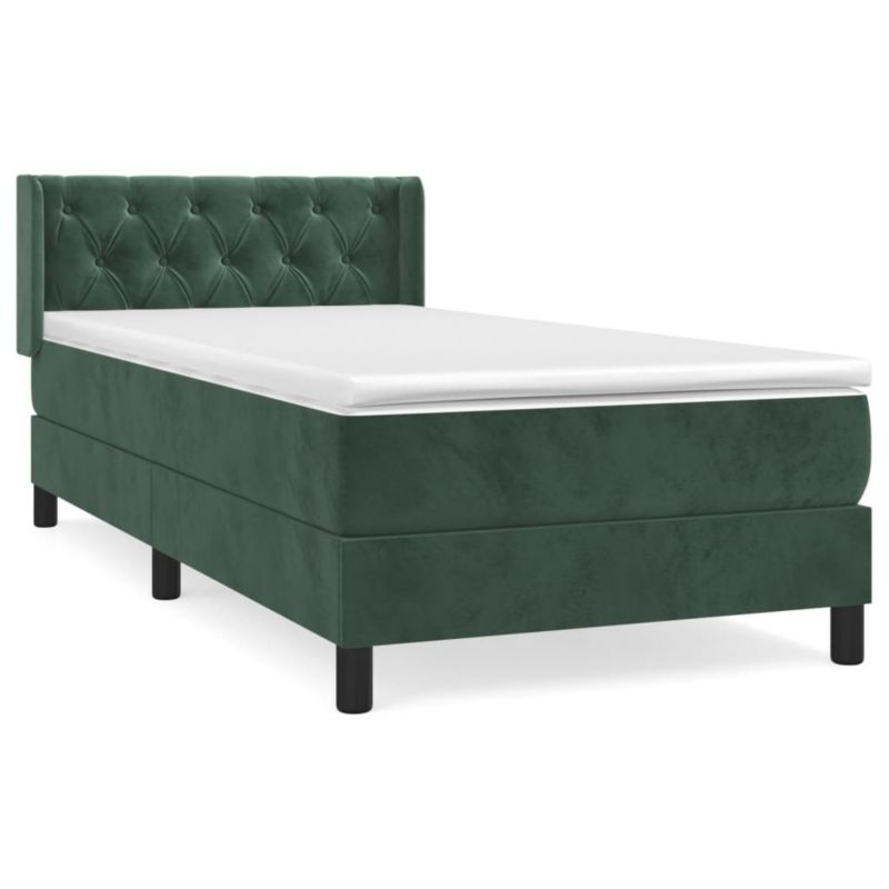 Łóżko kontynentalne WaszeMeble 80x200 cm zielone WM-3131108 1 szt.