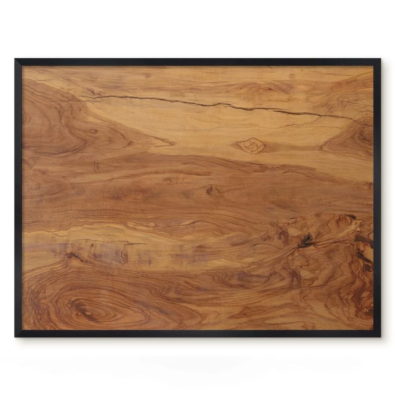 Tablica Magnetyczna Do Salonu Tulup 80x60 cm Naturalne drewno - Czarna rama Do salonu, sypialni 1 szt.