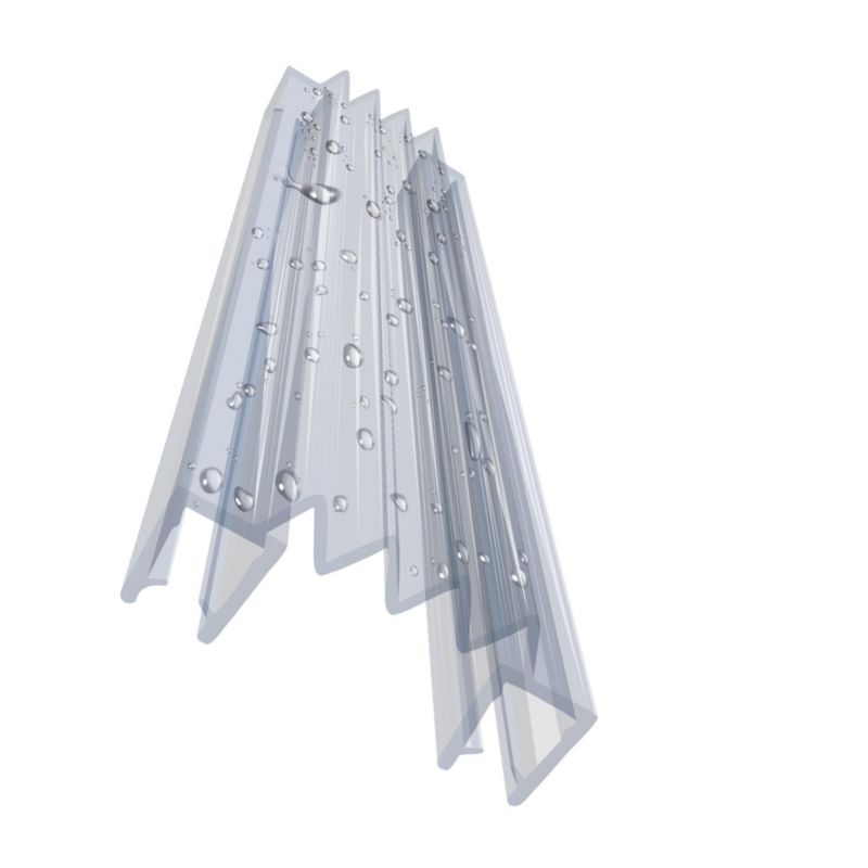 Uszczelka prysznicowa KYCT DK12 4 mm do szyby 10 cm transparentna PVC 1 szt