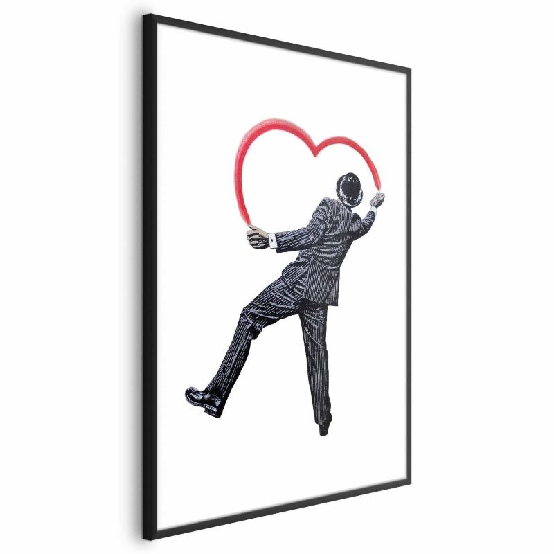 Plakat Artgeist Elegancki graficiarz 60x90 cm z ramą czarną 1 szt