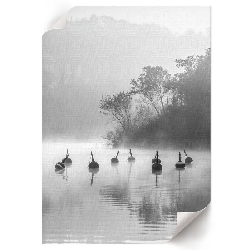 Plakat Do Salonu ArtPrintCave 42x59,5 cm Mglisty krajobraz Minimum 1 szt.