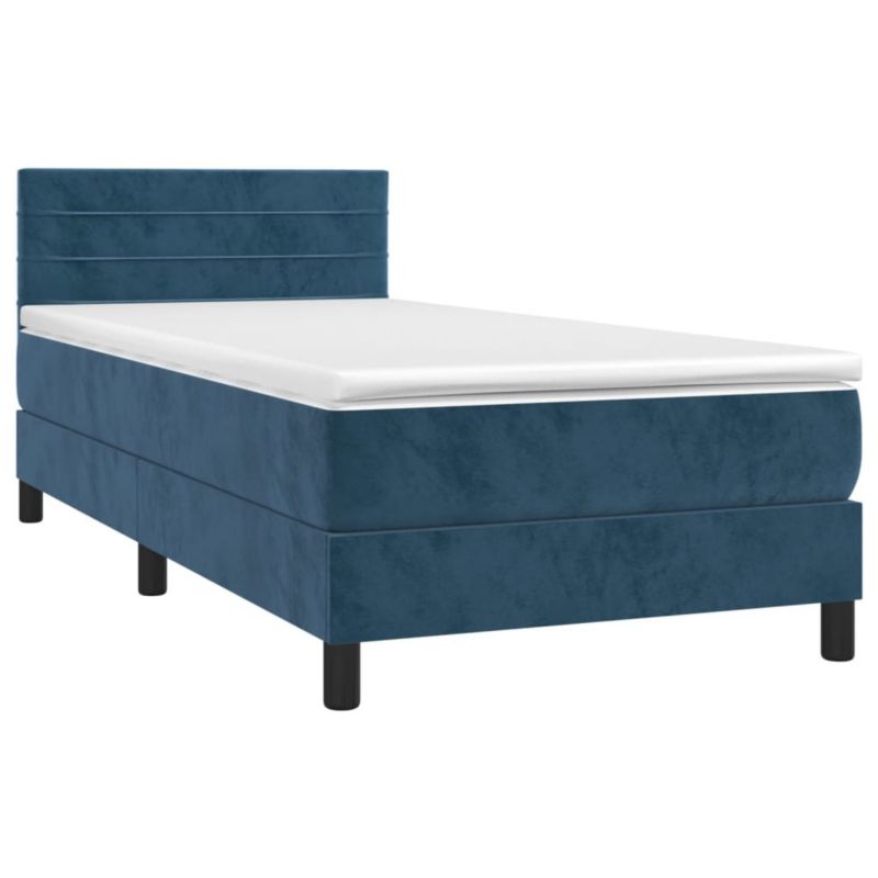 Łóżko kontynentalne WaszeMeble 90x200 cm niebieski WM-3134445 1 szt.