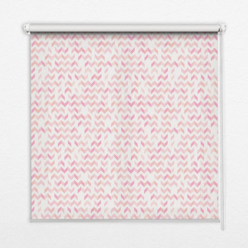 Roleta Do Kuchni Tulup 80x140 cm Różowe Strzałki Góra Dół Montaż do ściany/sufitu 1 szt.