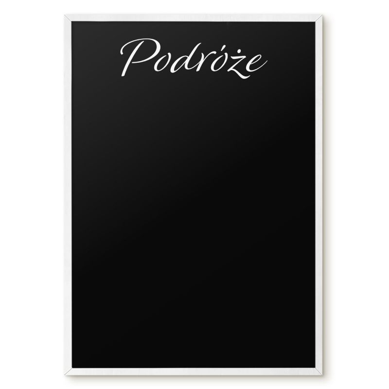 Tablica Magnetyczna Do Biura Tulup 50x70 cm Podróże 9 - Biała rama Do salonu, sypialni 1 szt.