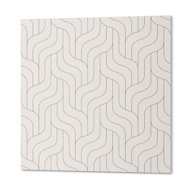 Paczka Kafelków Winylowych PCV ArtPrintCave 50x50 cm Fale w geometrycznym układzie 4 szt.