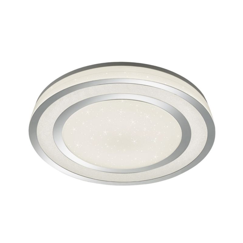 Plafon sufitowy lampa Trio Noriaki srebrno-biały LED 45W 2700K-6000K 4000 lm IP20 wym: 10 x 59,5 x 59,5 cm - 1 szt.
