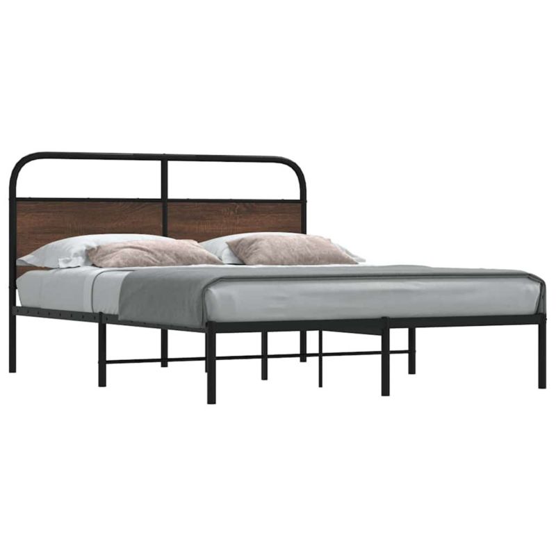 Łóżko metalowe WaszeMeble 150x200 cm brązowy WM-4100309 1 szt.