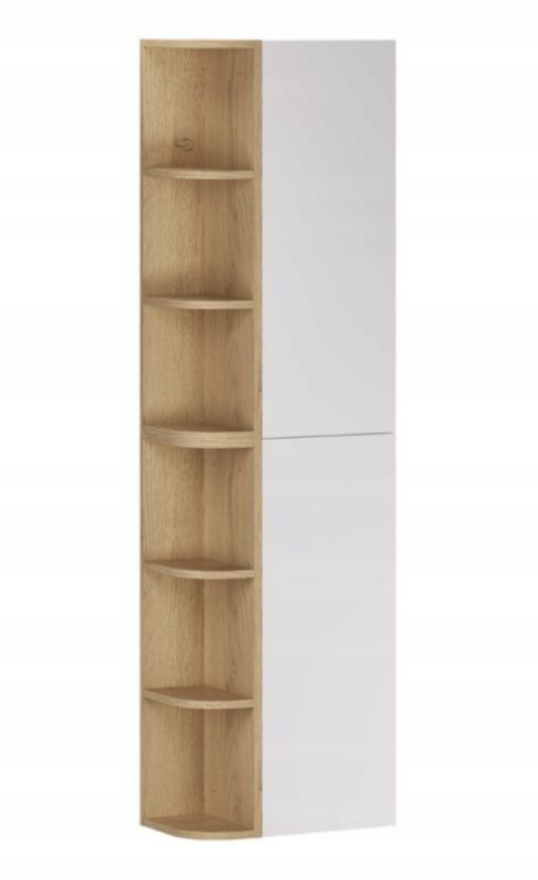 Słupek łazienkowy Furnidea 45 cm biały mat dąb Cremona Aster 1 szt.